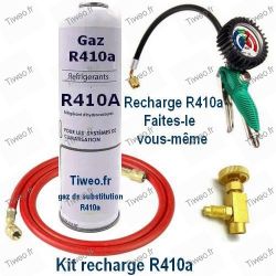 R410a recharge kit with manometer