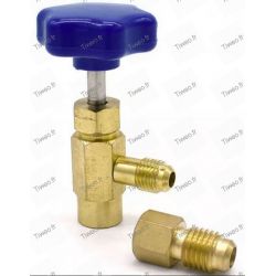 Self-piercing valve for refill Gas R407C, Gas Kit R507, R404, R290