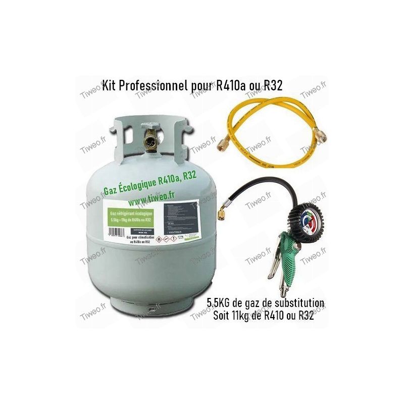 11kg umweltfreundliches Gas R32, R410a mit manometer und flexibel