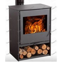 Wood stove with row log model Eco Design 2022