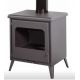 Wood stove 8 kw with oven thermometer and storage log EcoDesign 2022