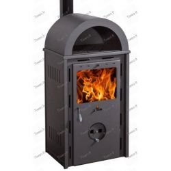 Hybrid stove 16kw for wood and pellets without electricity