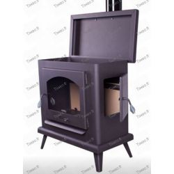 12.7kw wood stove with a large oven