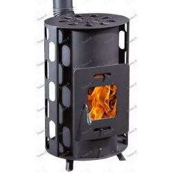 Wood stove 17.8kw cheap old and cylindrical design