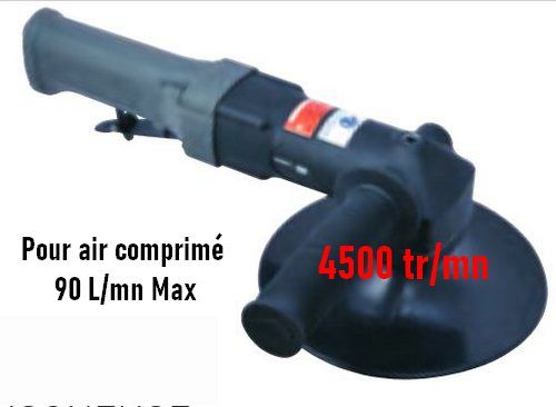 Polidor pneumático com retorno de ângulo 180 mm 4500 rpm