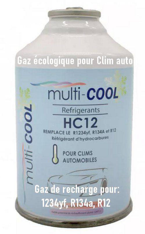 Gaz pour clim auto r134a, 1234yf R12