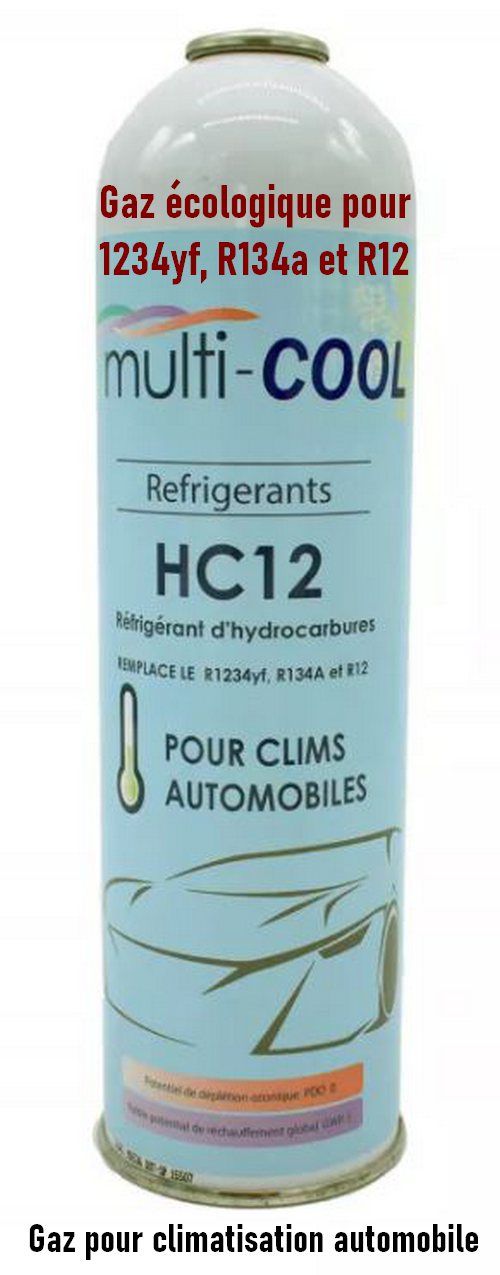 Recharge clim auto r134a, 1234yf R12