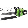 Tronçonneuse pas cher à essence 40 cm 37 cc