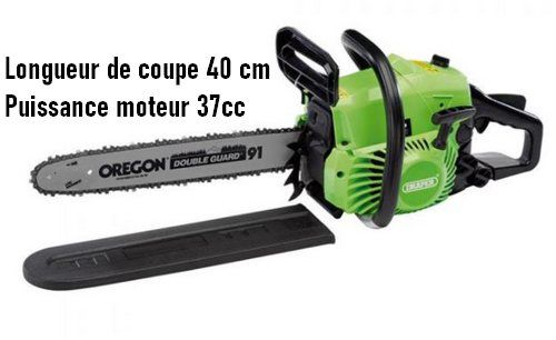 Tronçonneuse pas cher à essence 40 cm 37 cc