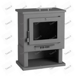 11kW steel wood stove with cast iron door Ecodesign 2022