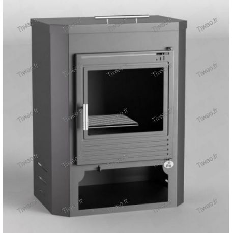 10kW steel wood stove with cast iron door Ecodesign 2022