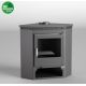 10kW steel wood stove with cast iron door Ecodesign 2022