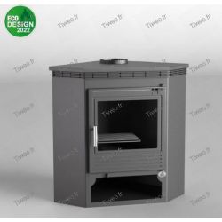 10kW angle wood stove double combustion Ecodesign 2022