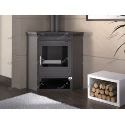 10kW steel wood stove with cast iron door Ecodesign 2022