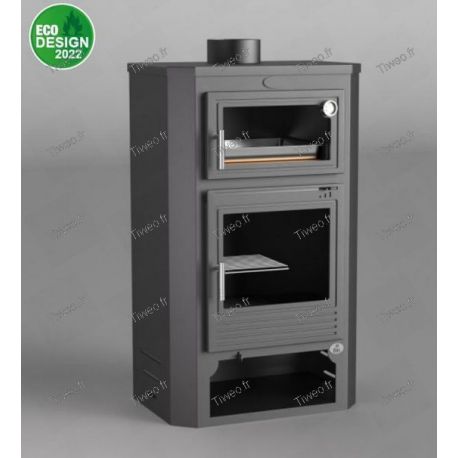 10kW angle wood stove double combustion Ecodesign 2022