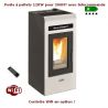 Pellet stove 12KW for 300M³ with remote control