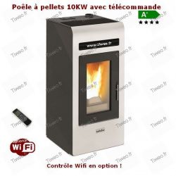 Stufa a pellet 12KW per 300M³ con telecomando