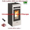 10KW pellet stove with remote control