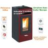 Poêle à pellets 12KW gainable 2 sorties avec télécommande