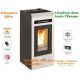 Stufa a pellet 12KW canalizzata 2 uscite con telecomando