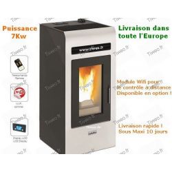 10KW pellet stove with remote control