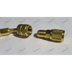 Adapter R410, R32 Stecker auf R134, R22, R407 Buchse