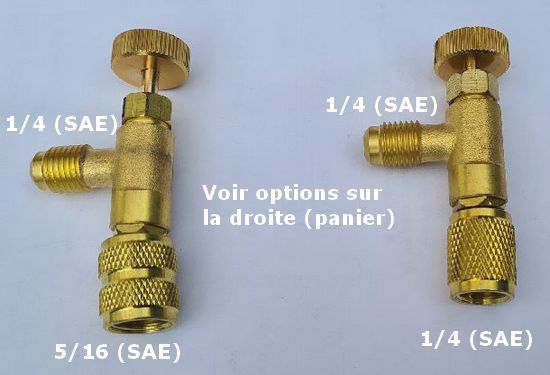 Air conditioning service valve R32, R410, R134, R407, R22