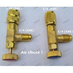 Air conditioning service valve R32, R410, R134, R407, R22